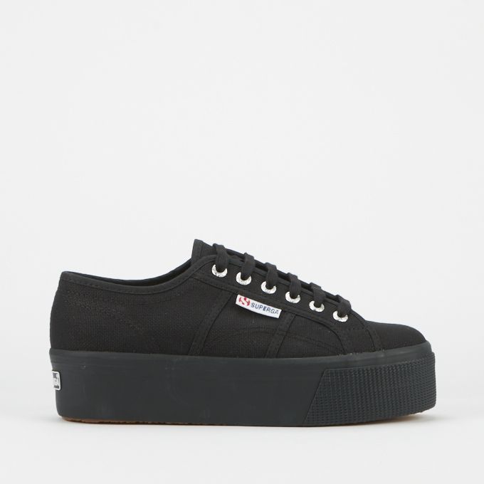 2790 COTW Classic Platform Sneakers Full Black Superga | South Africa ...