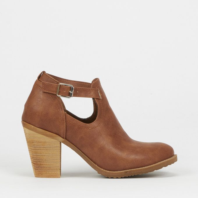 Open Side Ankle Booties Brown Utopia | Price in South Africa | Zando