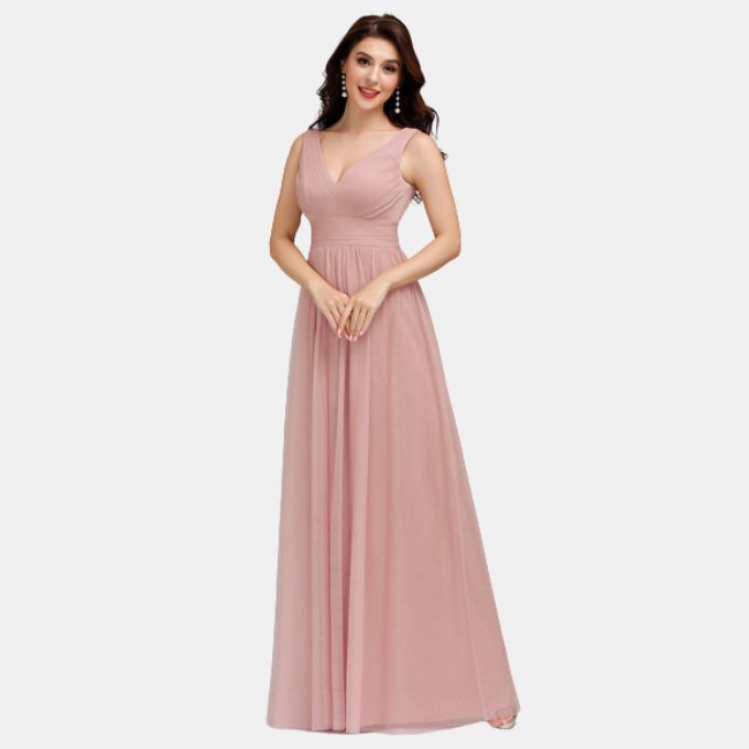 V-Neck Floor-Length Bridesmaid Dress Everpretty | South Africa | Zando