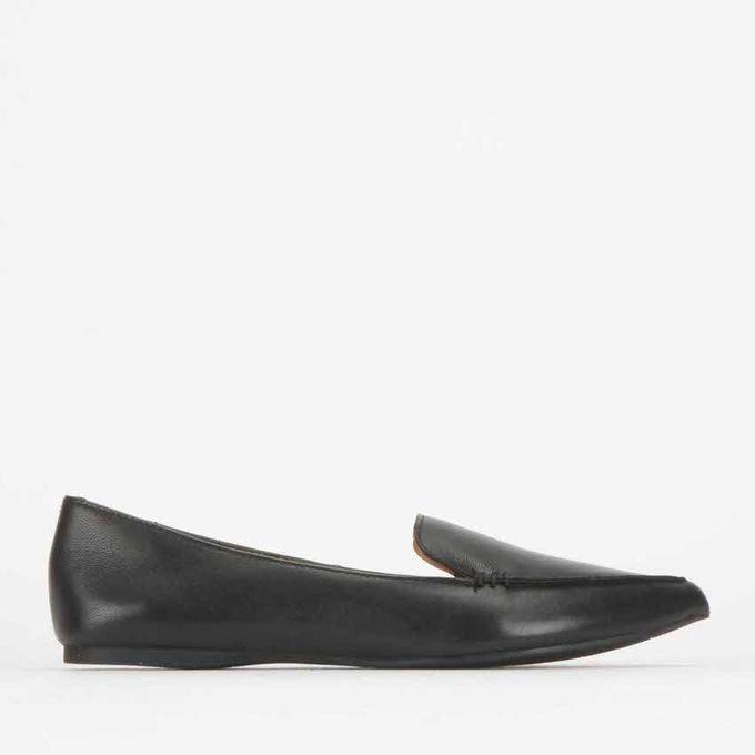 Feather Loafers Black Leather Steve 