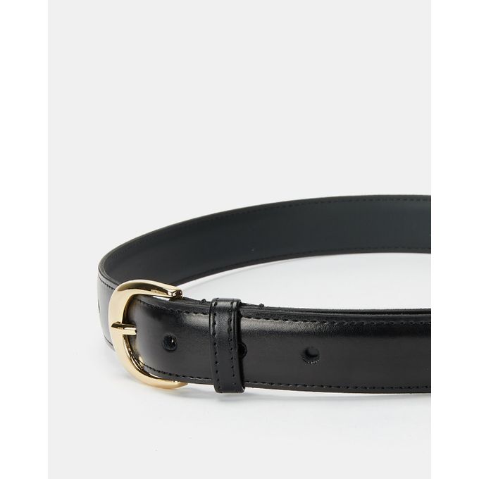 Leather Small Western Buckle Belt Black Paris Belts | Price in South ...