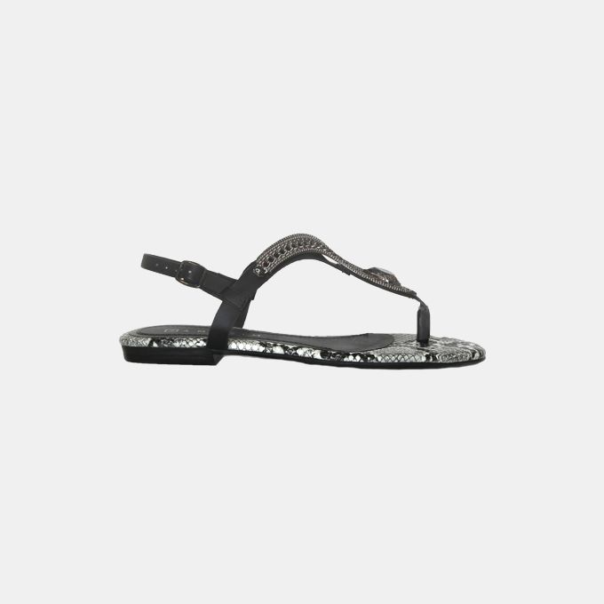 black snake sandals