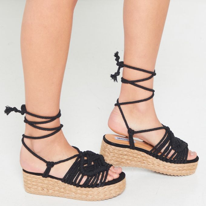 Cherish Rope Wedge Black Madison | South Africa | Zando