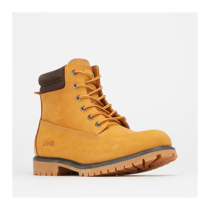 Leather Rugged Worker Boots Honey Jeep | Price in South Africa | Zando