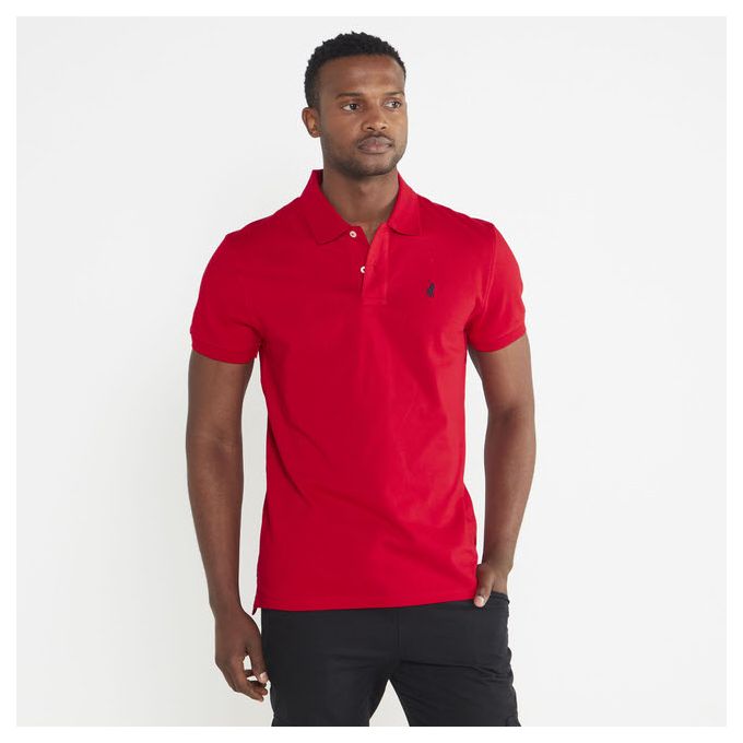 Mens Stretch Pique Short Sleeve Golfer Red Polo | Price in South Africa ...