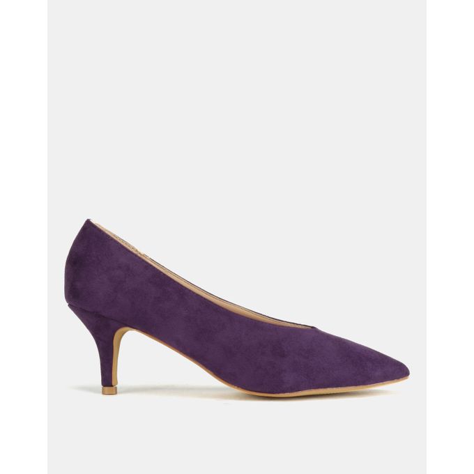 purple court heels