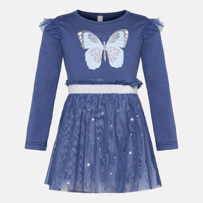 Aurora Butterfly Dress - Baby Blue