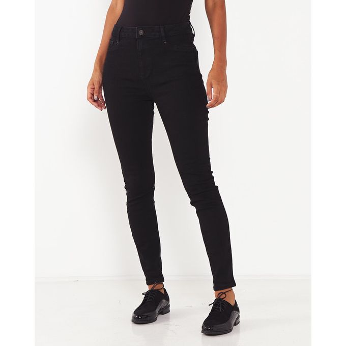 High Waist Super Skinny Hallie Jeans Longer Length Black New Look ...