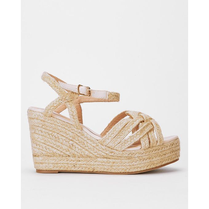 Raffia Weave High Espadrille Wedges Natural Utopia | Price in South ...