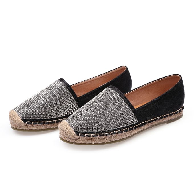 Ladies Colourblock Tweed Loafers, Black-Multi JAVING | Price in South ...
