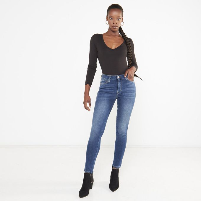 Eco Sexy Curve Skinny Jeans Dark Wash Guess | South Africa | Zando