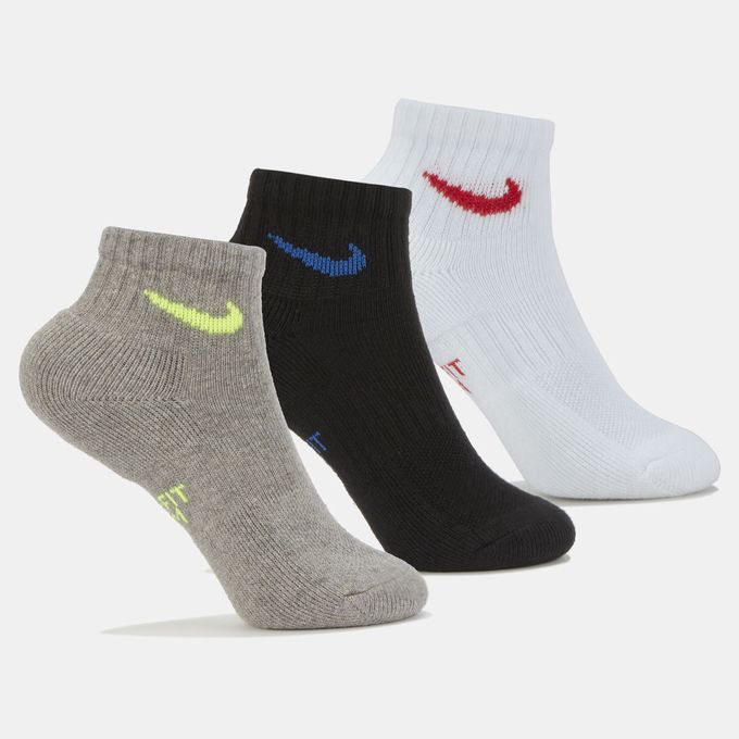 Girls Everyday Cush Ankle Socks White/Black/Grey Nike | Price in South ...