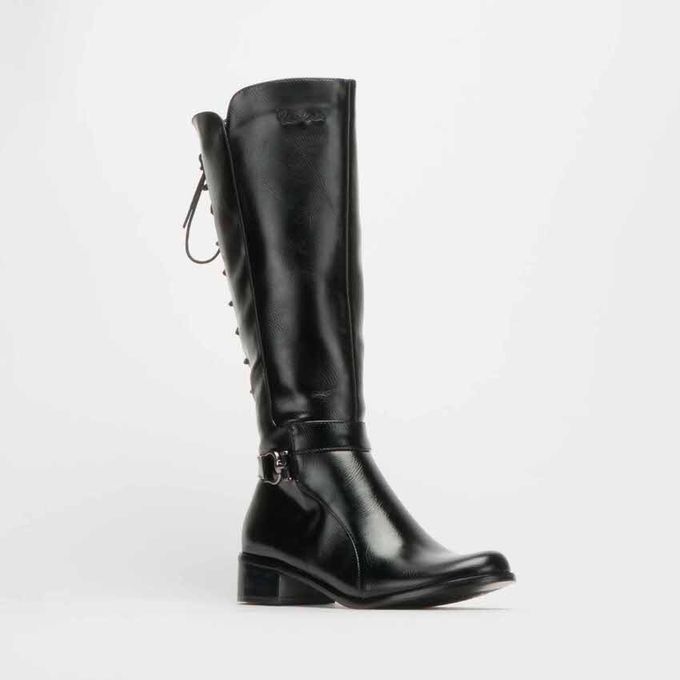 Lace Up Riding Boots Black Pierre Cardin | Price in South Africa | Zando
