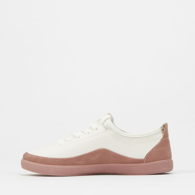 Casual Canvas Sneakers White/Pink Pierre Cardin | South Africa | Zando