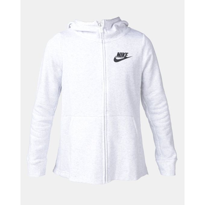 white nike jacket with hood