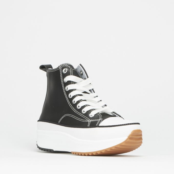 Lace Up Platform High Top Sneakers Black Pierre Cardin | South Africa ...
