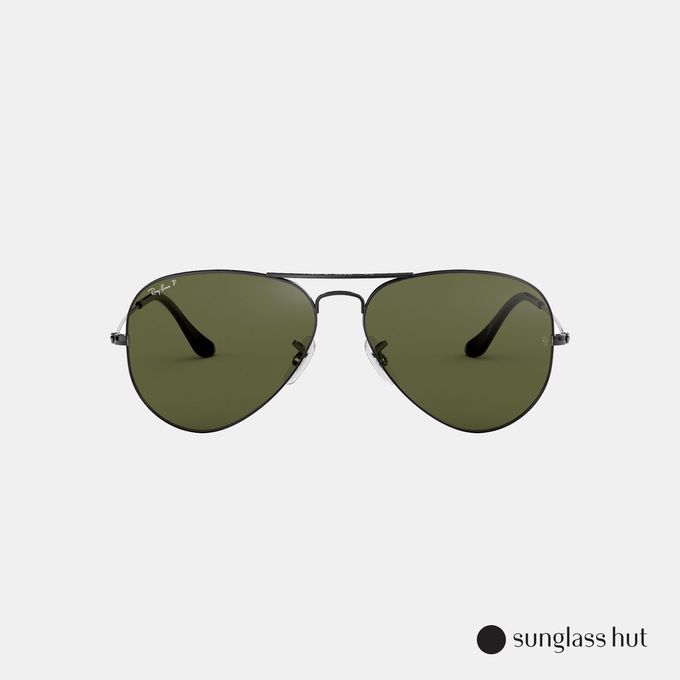 RB3025 Aviator Large Metal Green Polar Sunglasses Ray-Ban® | South ...