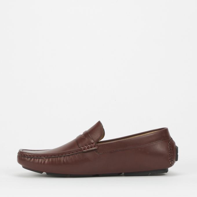 Mens Penny Loafer Maroon Fos | South Africa | Zando