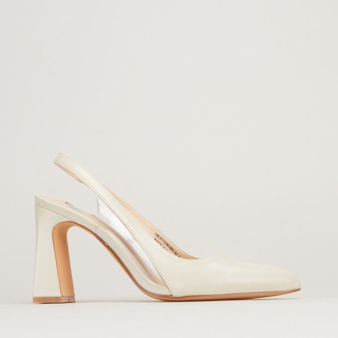 white fancy heels