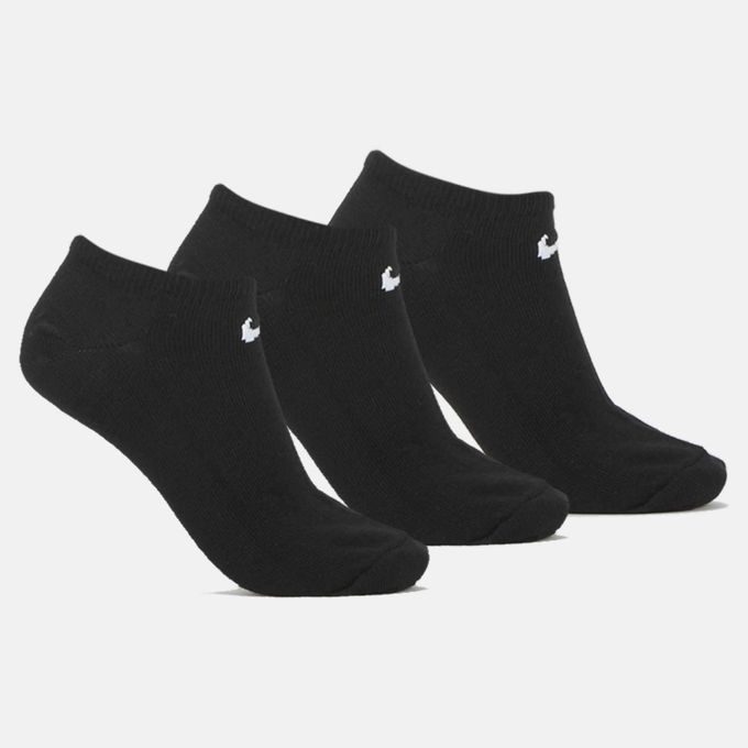 Uni Lightweight No Show Sock 3 Pack All Black Nike Performance | Price ...