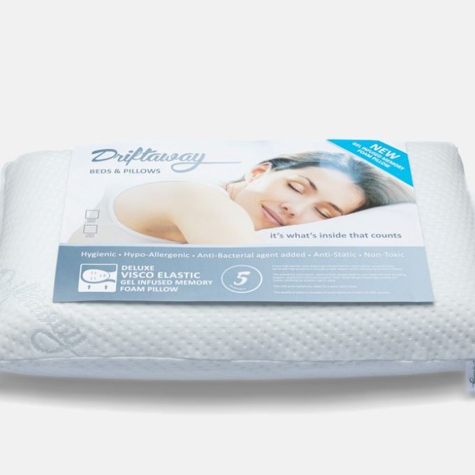 Shredded Gel Memory Foam Pillow Antimicrobial Super Soft Bamboo - Back  Support Systems