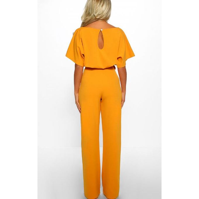 Ladies Short Sleeve Jumpsuit Orange Generic | Price in South Africa | Zando