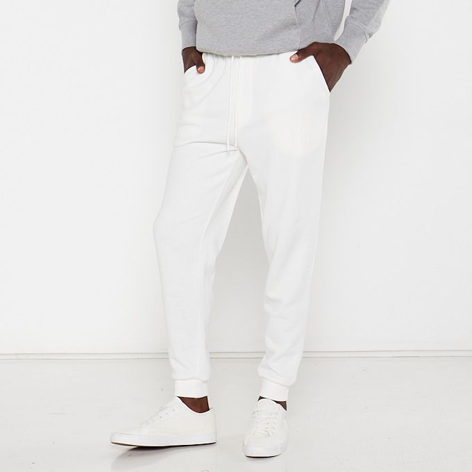 Mens Brushed Fleece Printed Jogger Winter White Urban | South Africa ...