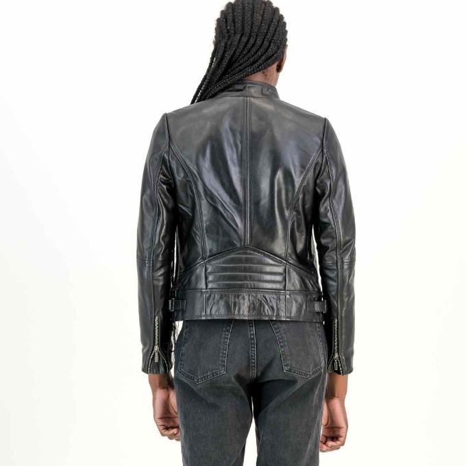 Women's Bella Black 100% Nappa Leather Jacket Supreme Leather | South  Africa | Zando
