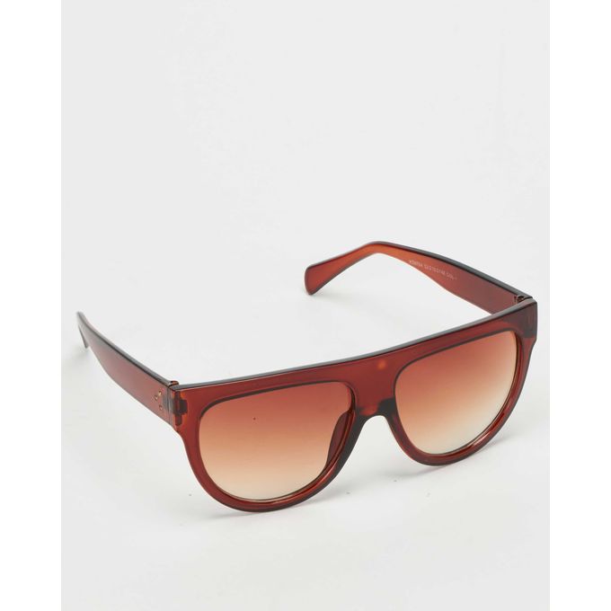 Straight Framed Sunglasses Brown Utopia | Price in South Africa | Zando