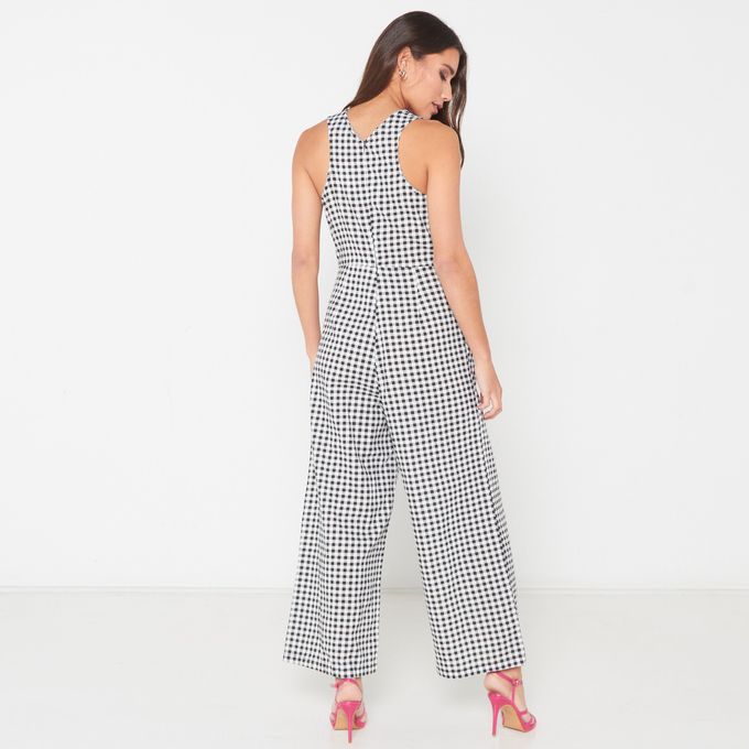 Real Rear Cut-Out Jumpsuit Gingham Pick n Pay | South Africa | Zando