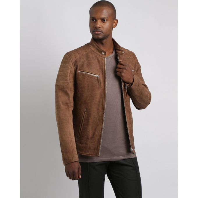 Billy- J Leather Jacket Rust Brown Issa Leo | Price in South Africa | Zando