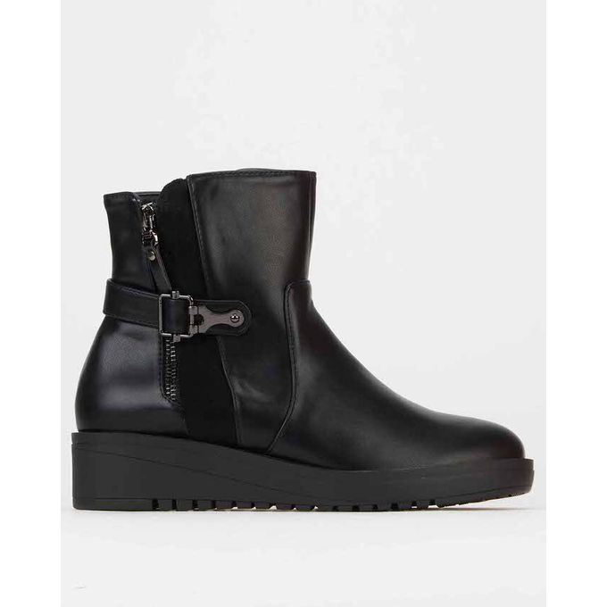 Chunky Wedge Ankle Boots Black Utopia | Price in South Africa | Zando