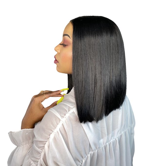 12inch Lace Front Straight Bob Wig Synthetic Hair Natural Black Lolasilk South Africa Zando 